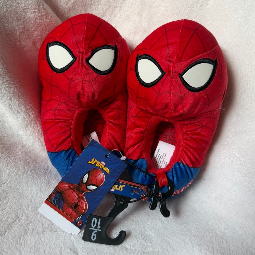 Marvel Spider-Man Slippers kids size 9/10